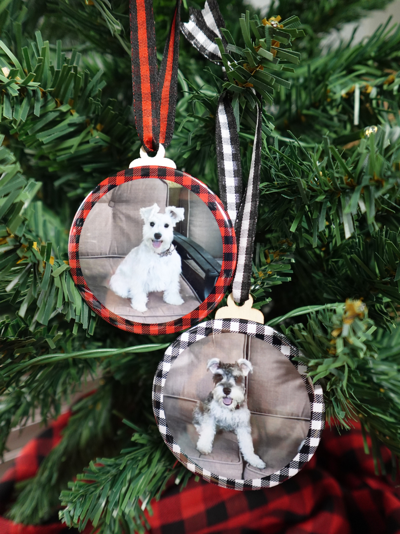 2.5" Round Custom Photo Ornament (Set of 6)