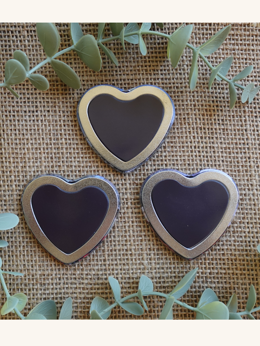 Heart Shaped Custom Photo Magnets (Set of 6)