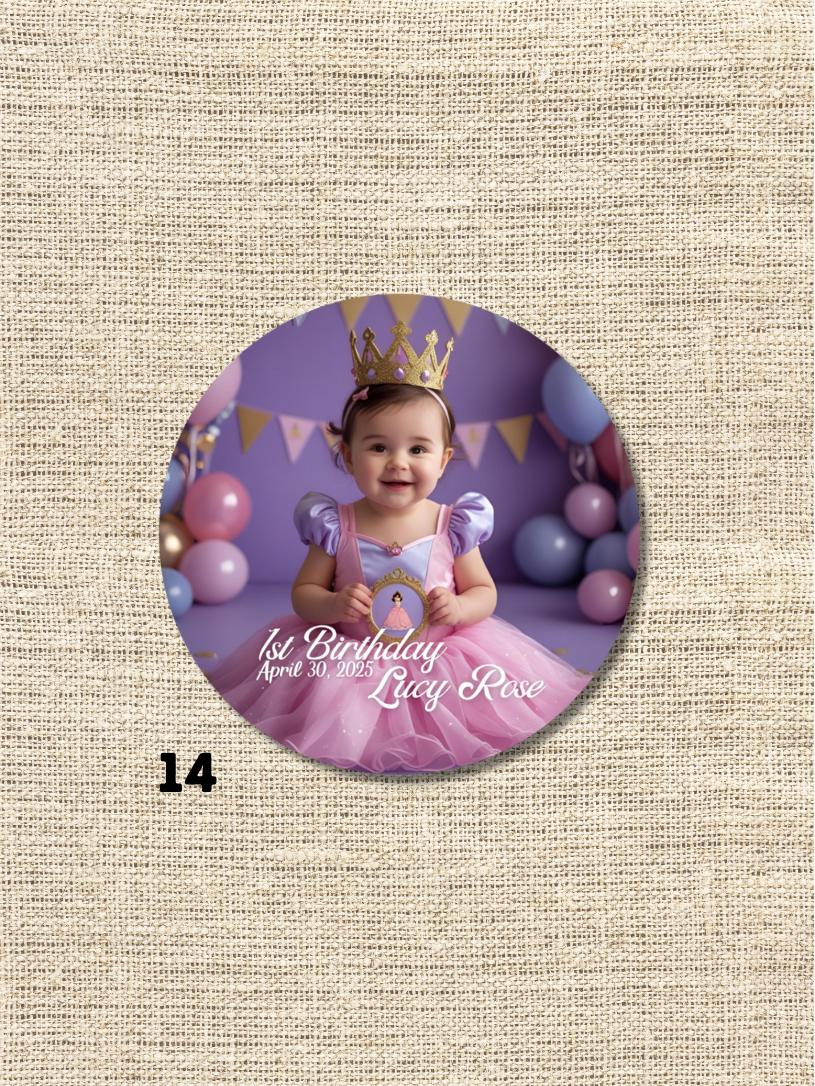 2.5" Round Custom Photo Magnets Bulk Order - Minimum 30 pcs