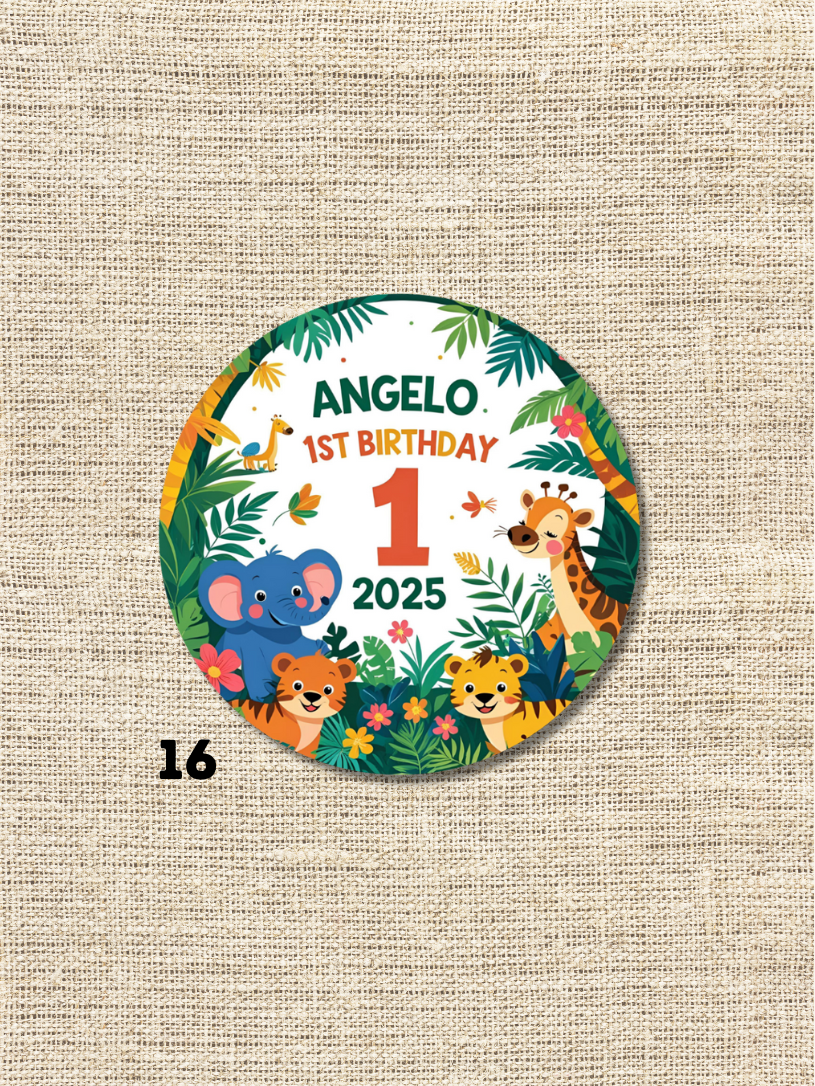 2.5" Round Custom Photo Pins Bulk Order - Minimum 30 pcs