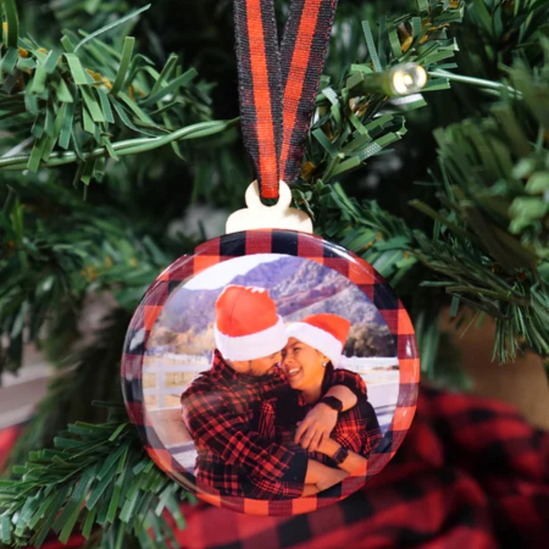 2.5" Round Custom Photo Ornament (Set of 6)