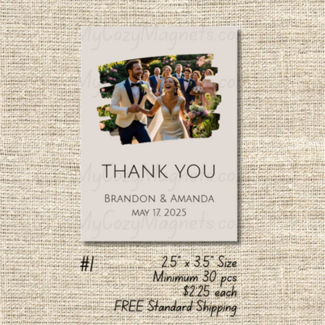 2.5"x3.5" Wedding Bulk Order - Minimum 30 pcs