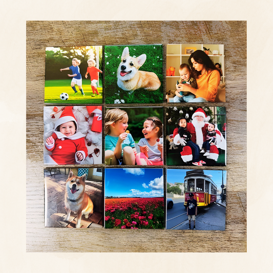 2.5" x 2.5" Custom Photo Magnets (Set of 6)