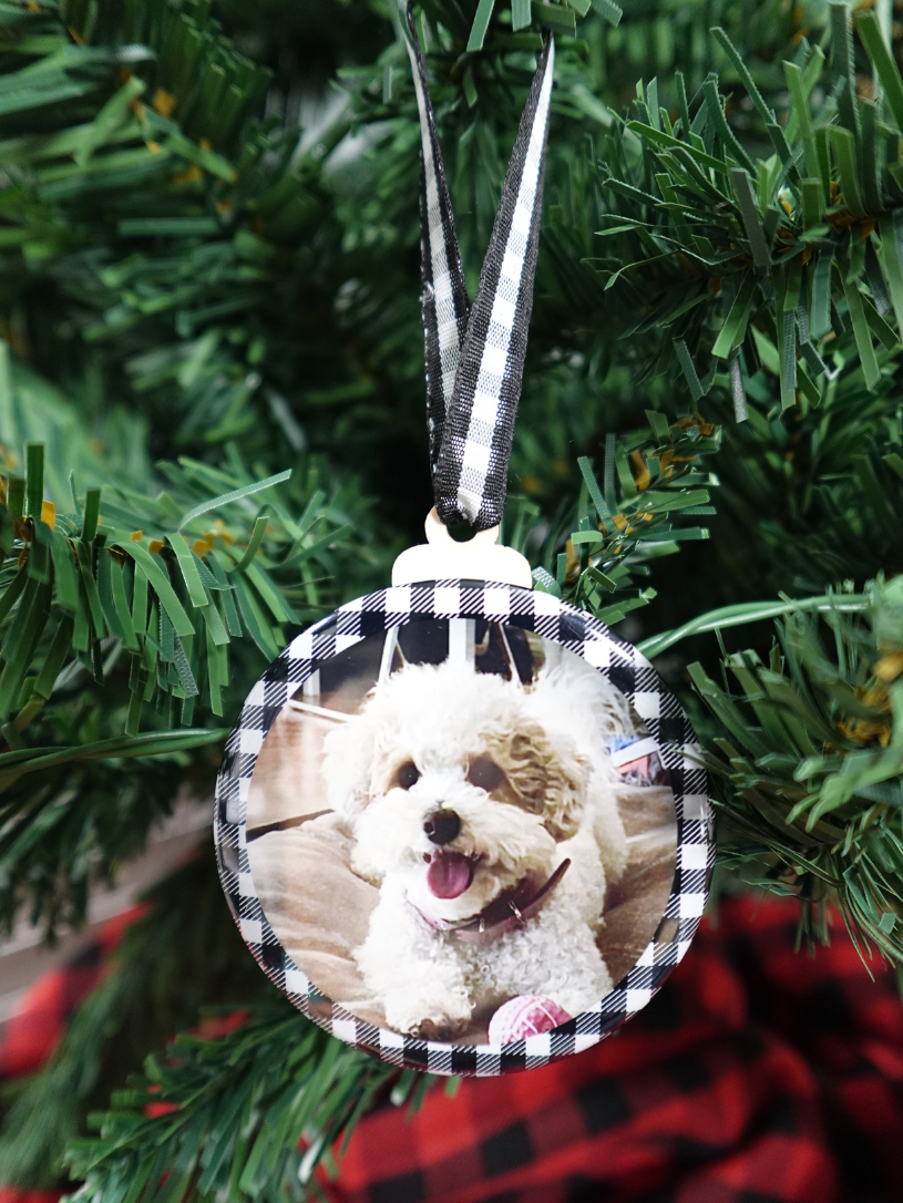 2.5" Round Custom Photo Ornament (Set of 6)
