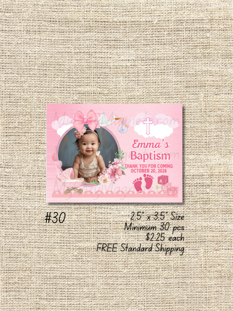 2.5"x3.5" Baptism Bulk Order - Minimum 30 pcs