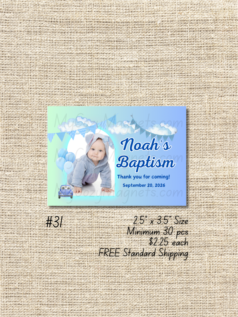 2.5"x3.5" Baptism Bulk Order - Minimum 30 pcs