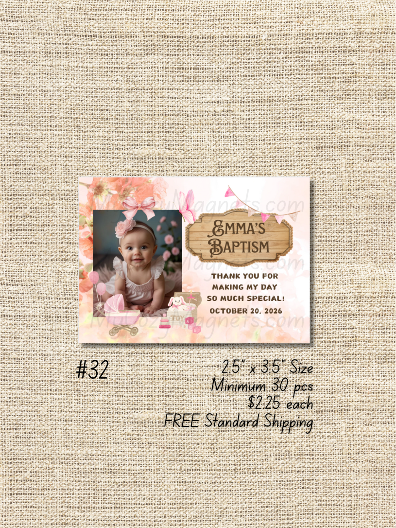 2.5"x3.5" Baptism Bulk Order - Minimum 30 pcs