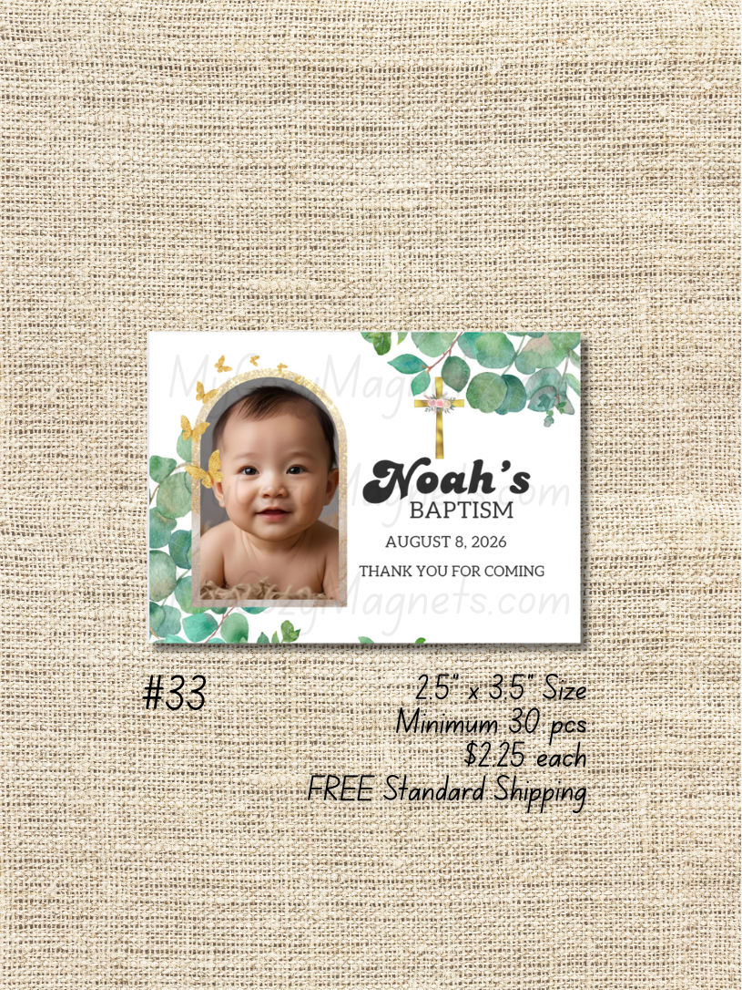 2.5"x3.5" Baptism Bulk Order - Minimum 30 pcs