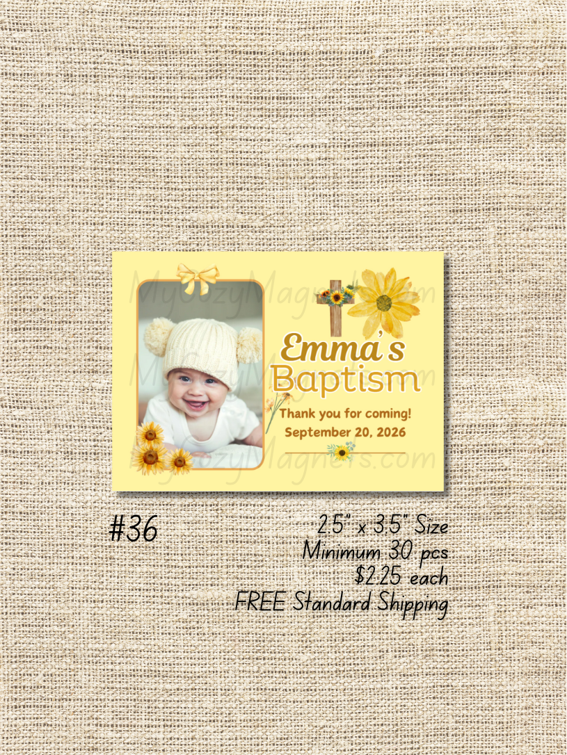 2.5"x3.5" Baptism Bulk Order - Minimum 30 pcs