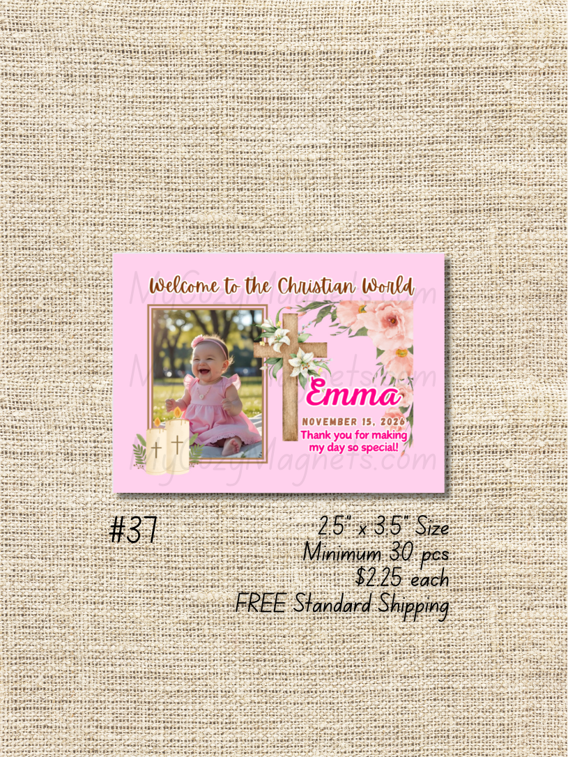 2.5"x3.5" Baptism Bulk Order - Minimum 30 pcs