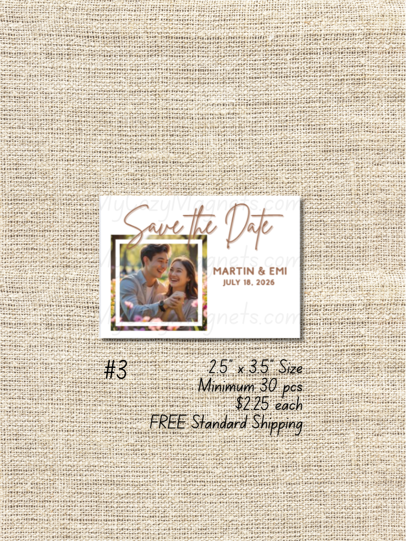 2.5"x3.5" Wedding Bulk Order - Minimum 30 pcs