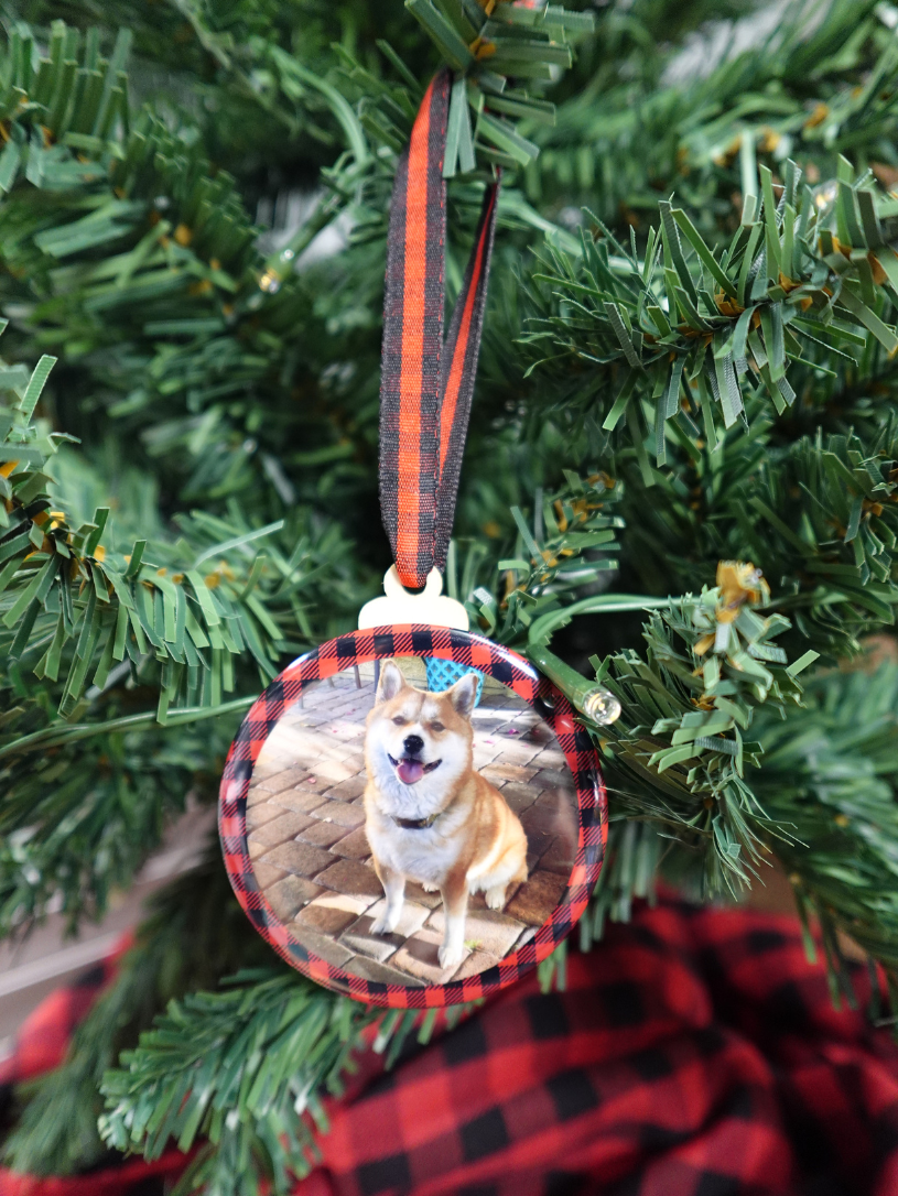 2.5" Round Custom Photo Ornament (Set of 6)