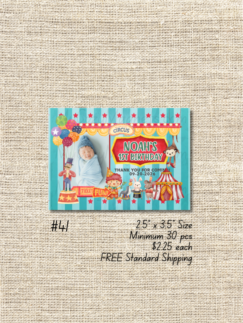 2.5"x3.5" Birthday Bulk Order - Minimum 30 pcs