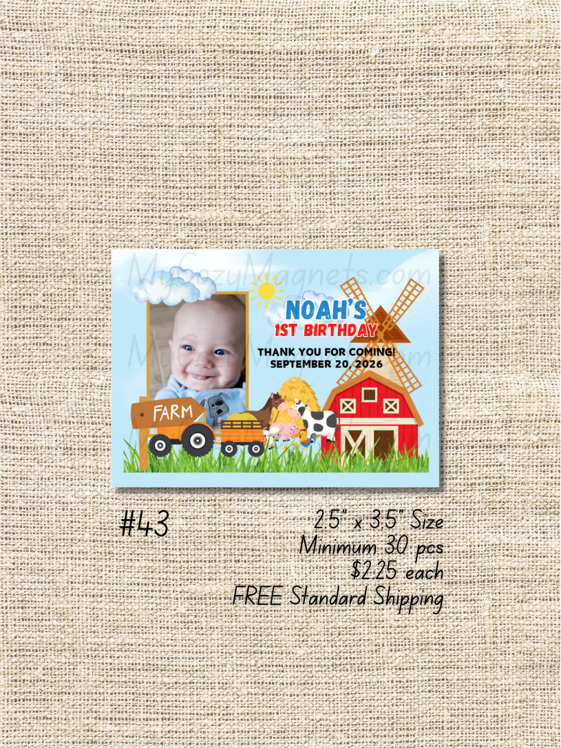 2.5"x3.5" Birthday Bulk Order - Minimum 30 pcs