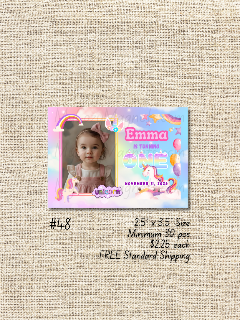 2.5"x3.5" Birthday Bulk Order - Minimum 30 pcs