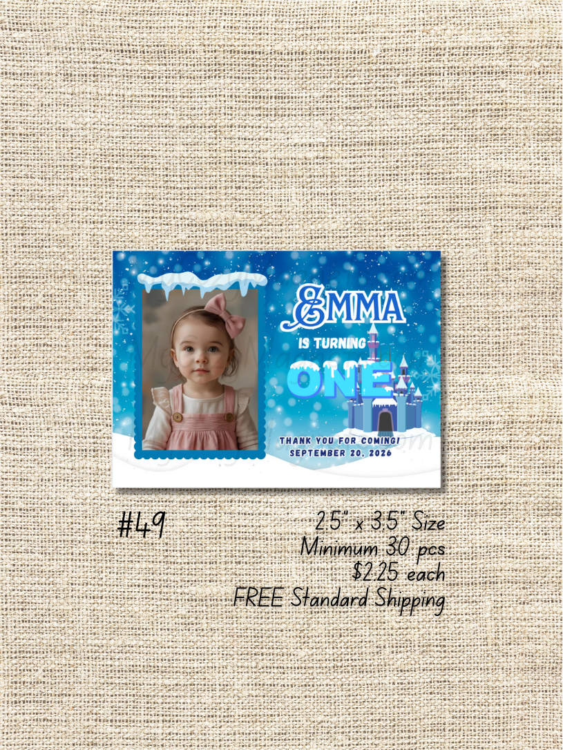 2.5"x3.5" Birthday Bulk Order - Minimum 30 pcs
