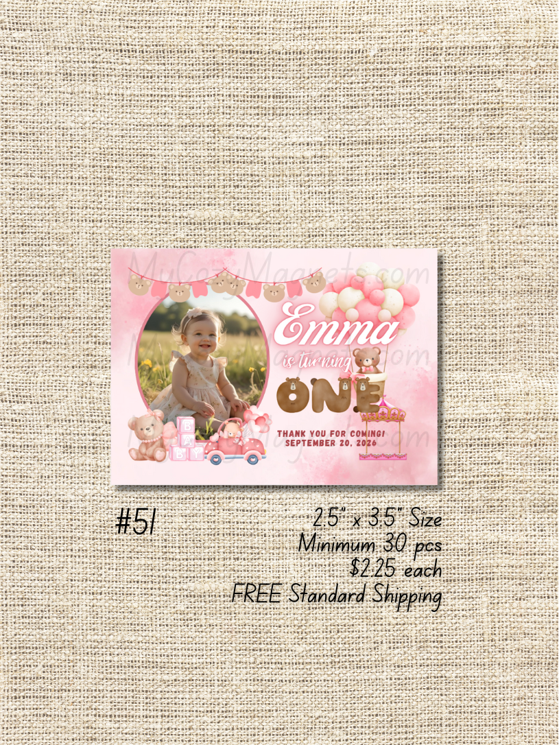 2.5"x3.5" Birthday Bulk Order - Minimum 30 pcs