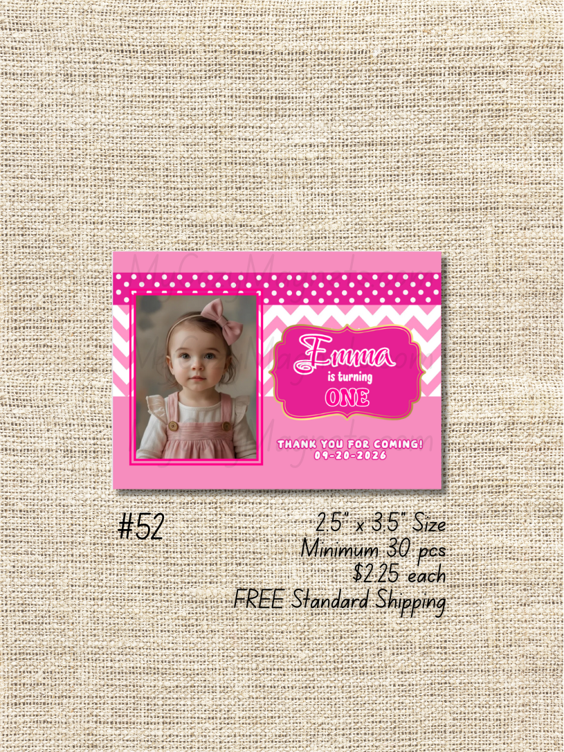 2.5"x3.5" Birthday Bulk Order - Minimum 30 pcs