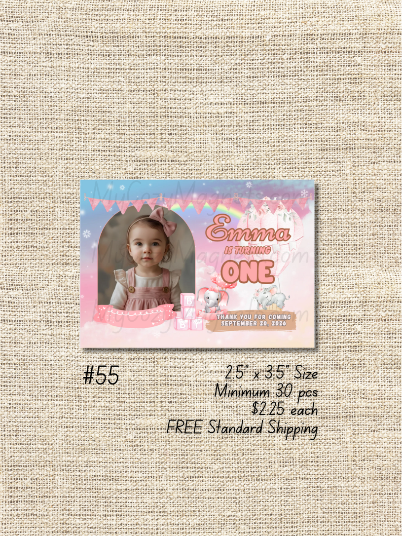 2.5"x3.5" Birthday Bulk Order - Minimum 30 pcs