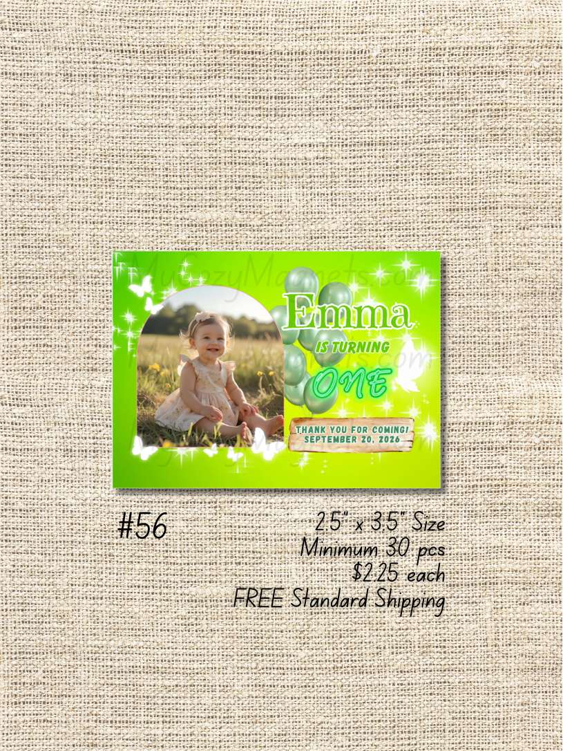 2.5"x3.5" Birthday Bulk Order - Minimum 30 pcs
