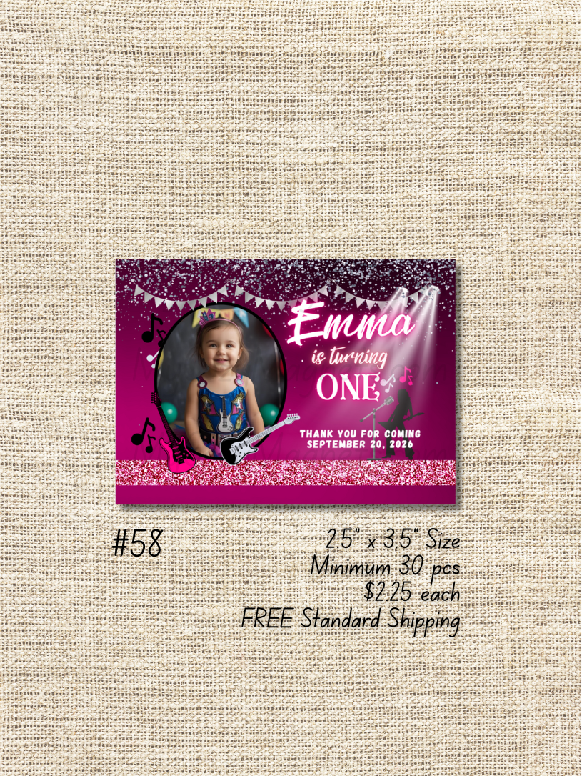 2.5"x3.5" Birthday Bulk Order - Minimum 30 pcs