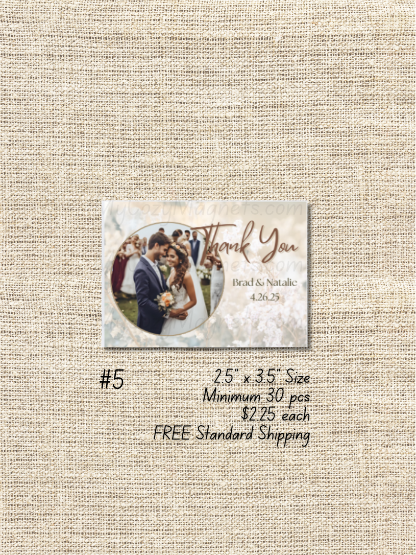2.5"x3.5" Wedding Bulk Order - Minimum 30 pcs