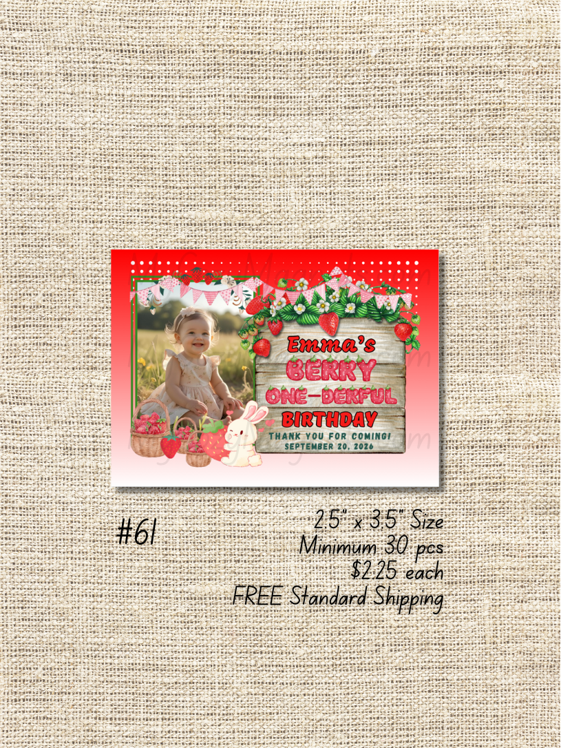 2.5"x3.5" Birthday Bulk Order - Minimum 30 pcs