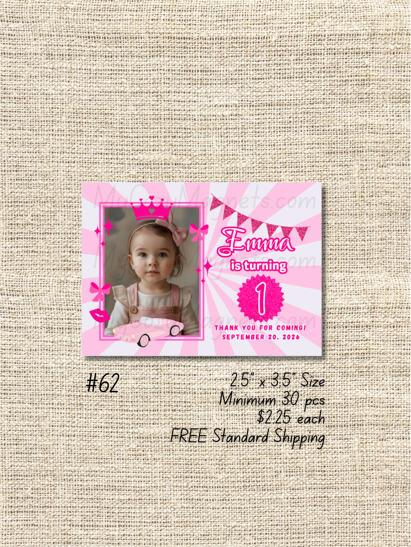 2.5"x3.5" Birthday Bulk Order - Minimum 30 pcs
