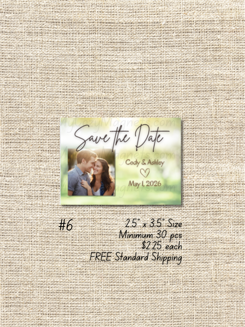 2.5"x3.5" Wedding Bulk Order - Minimum 30 pcs