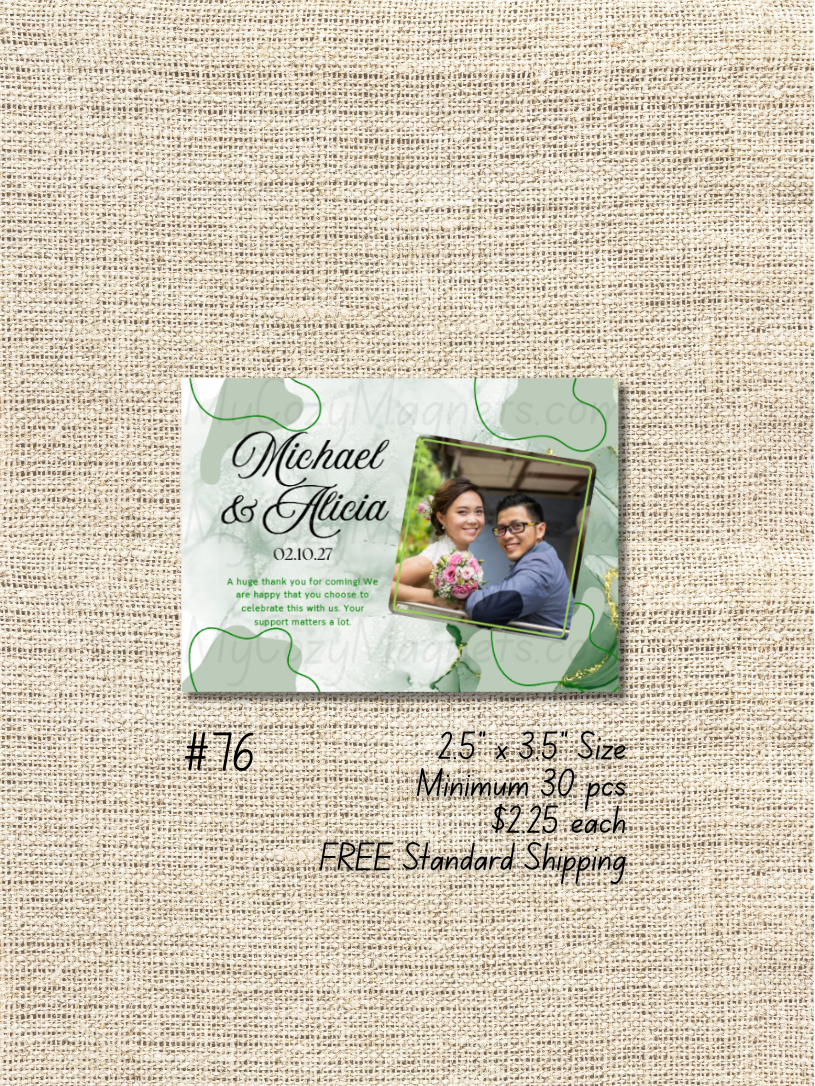2.5"x3.5" Wedding Bulk Order - Minimum 30 pcs