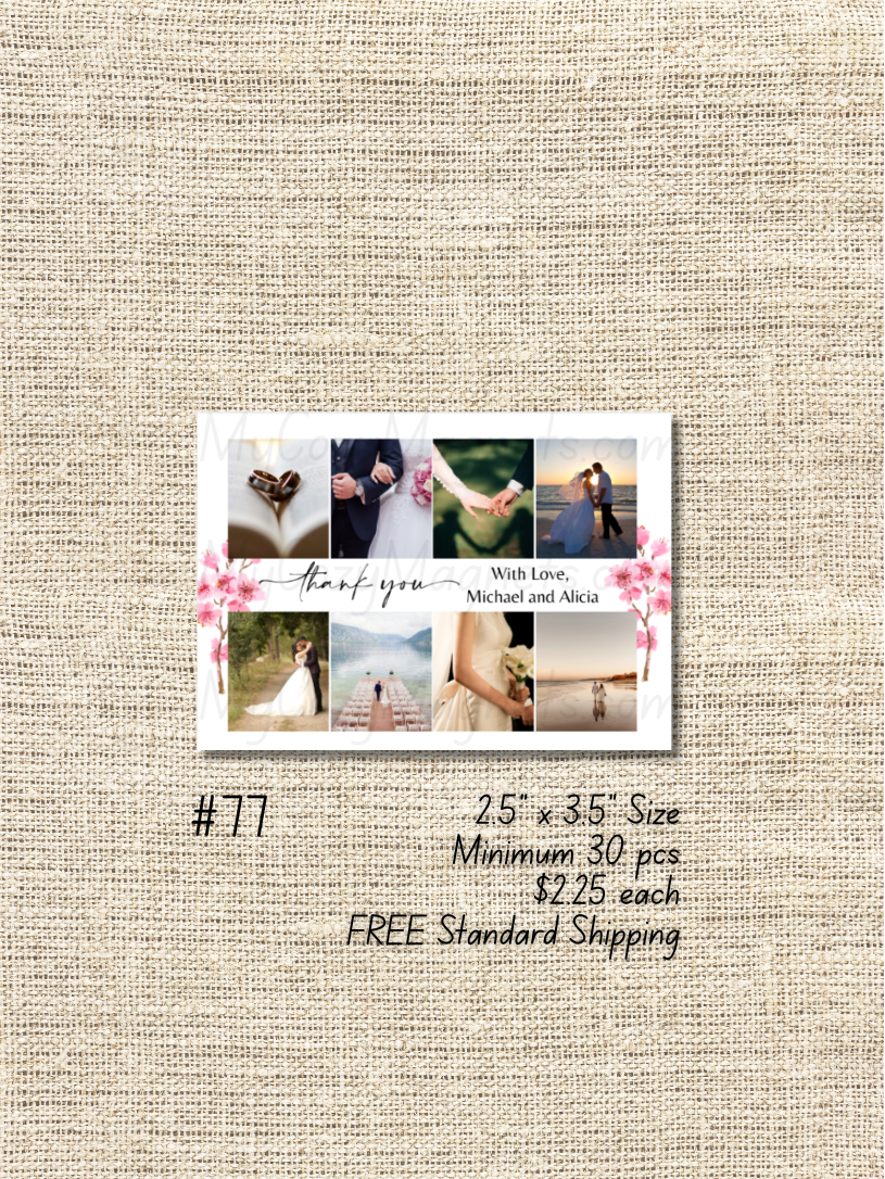 2.5"x3.5" Wedding Bulk Order - Minimum 30 pcs