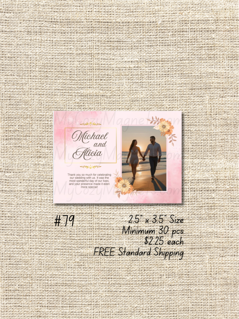 2.5"x3.5" Wedding Bulk Order - Minimum 30 pcs