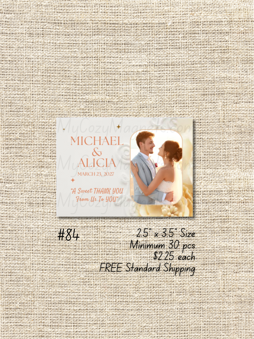 2.5"x3.5" Wedding Bulk Order - Minimum 30 pcs