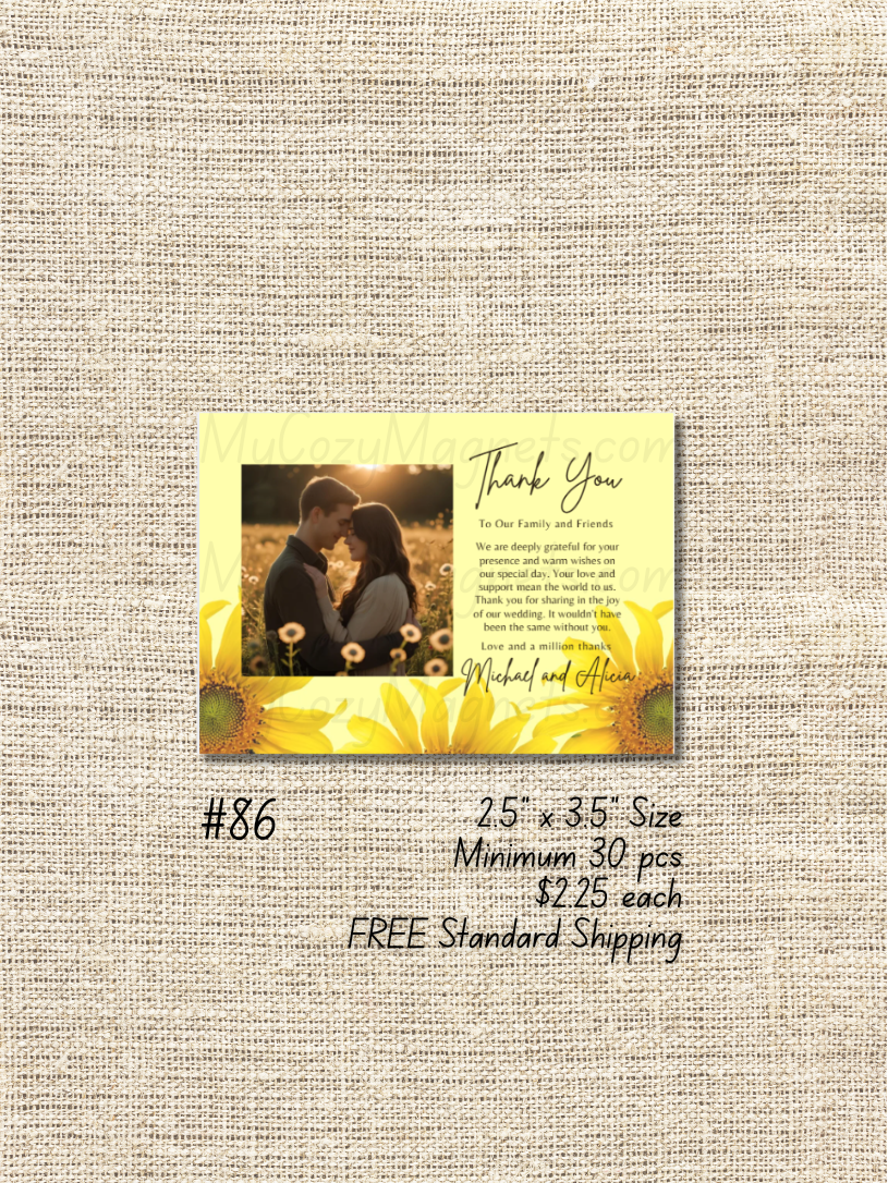 2.5"x3.5" Wedding Bulk Order - Minimum 30 pcs