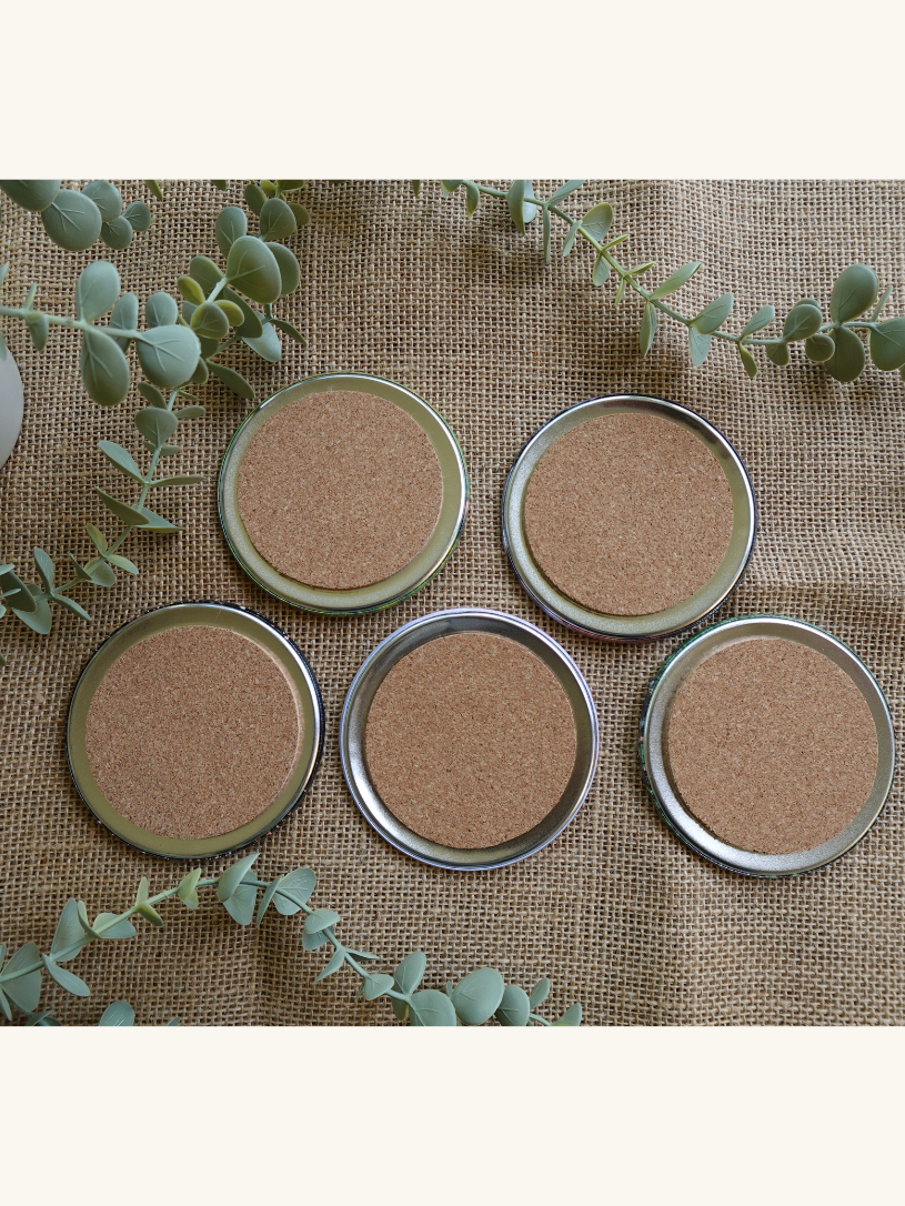 4" Custom Photo Coasters (Set of 4)