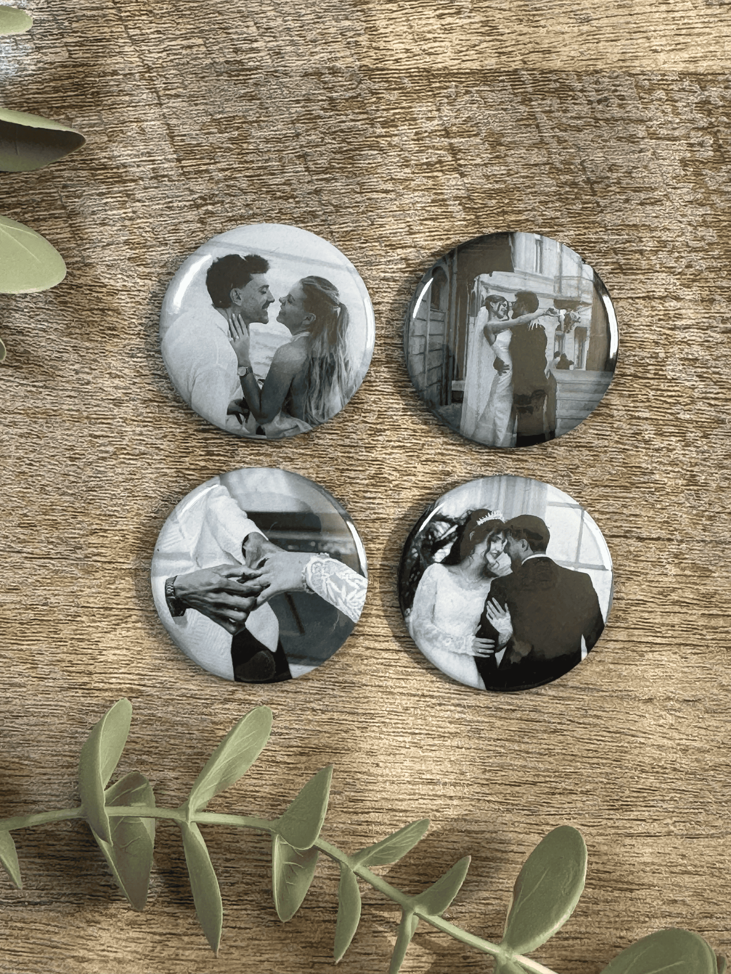 1.5" Round Custom Photo Pinback Buttons (Set of 12)