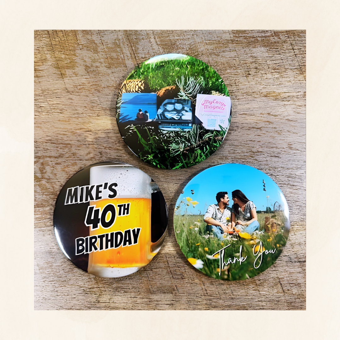 4" Custom Photo Coasters (Set of 4)
