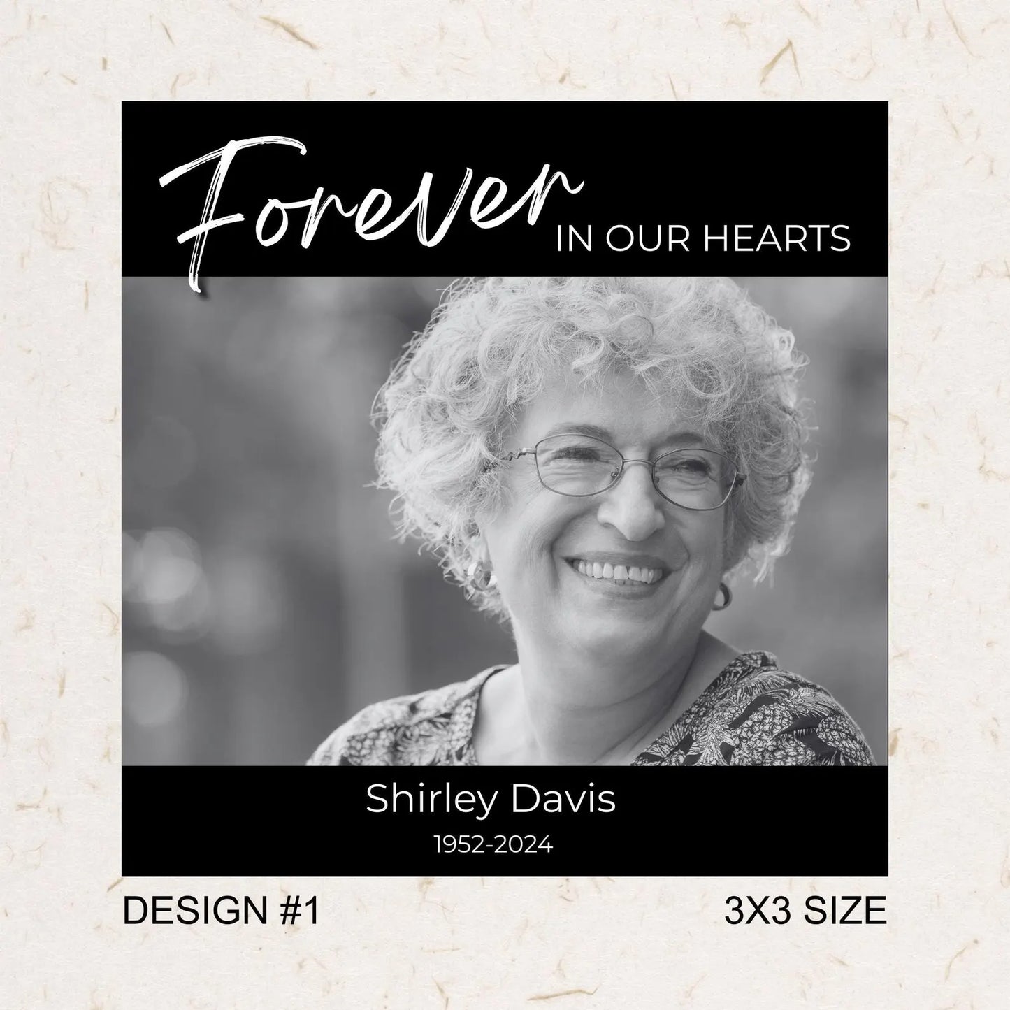 Personalized Memorial Photo Magnet | 3x3 Square