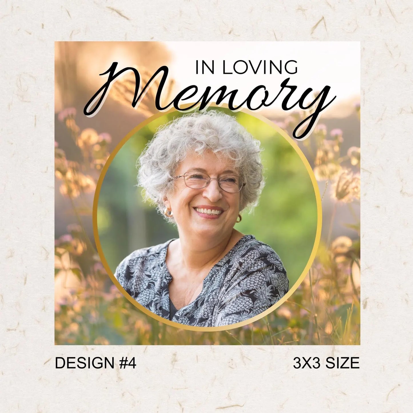 Personalized Memorial Photo Magnet | 3x3 Square