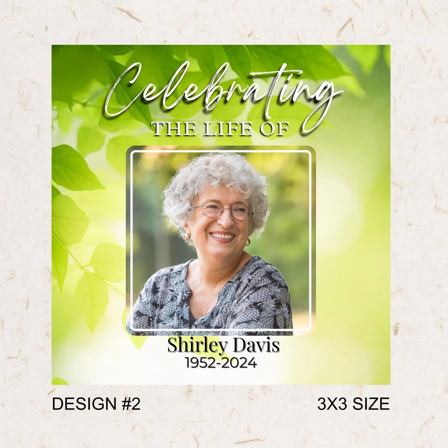 Personalized Memorial Photo Magnet | 3x3 Square