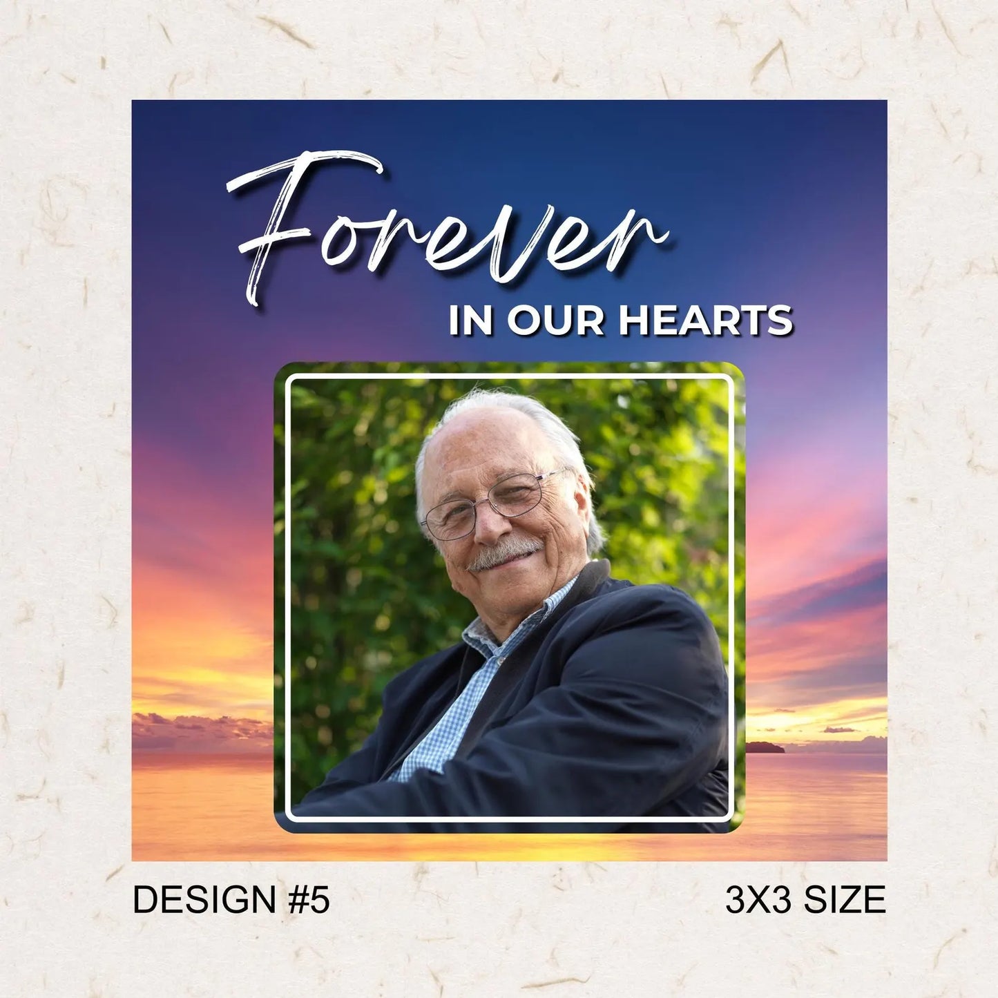 Personalized Memorial Photo Magnet | 3x3 Square